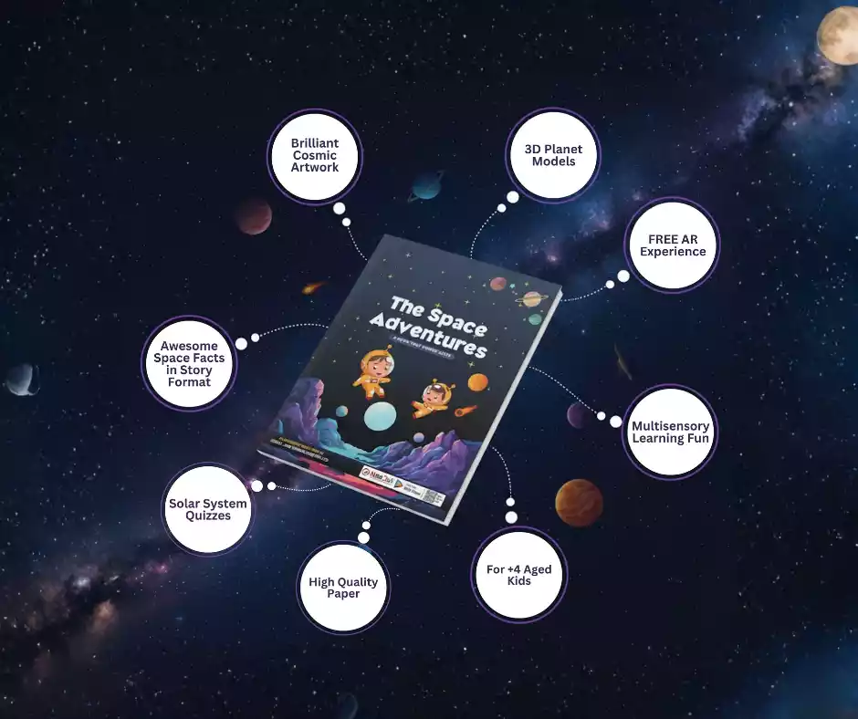 The Space Adventure: Planets Come to Life! | An Interactive 3D AR STEM Book for Kids Ages 4+